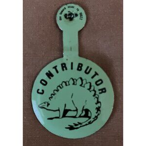 Vintage Dinosaur Contributor Tab Pin American Musuem of Natural History New York